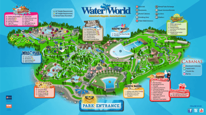 Water World Park Map