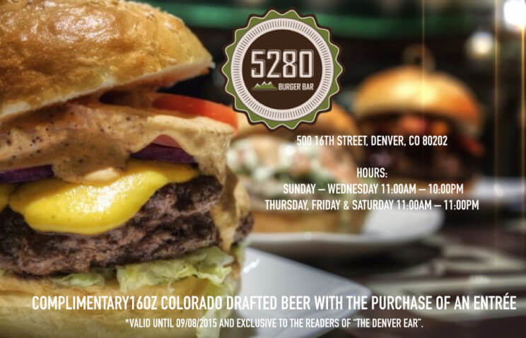 5280 Burger Bar Coupon