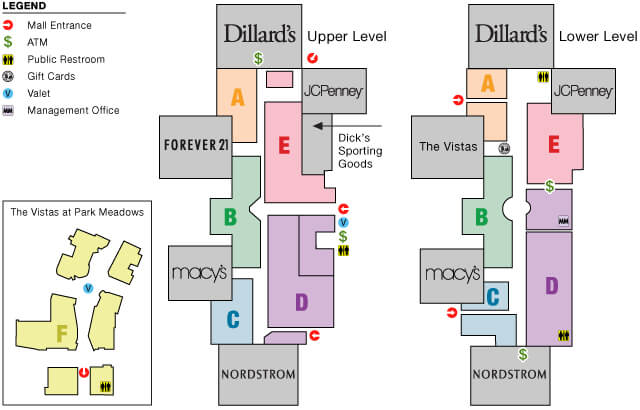 park meadows mall map