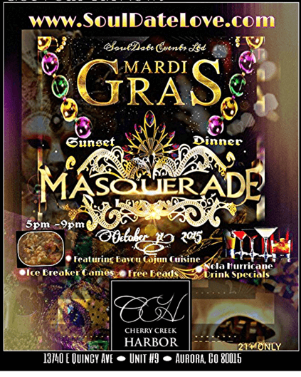 Mardi Gras Masquerade Sunset Dinner