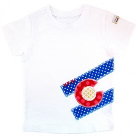 All Things Bean CO Flag Tee $25