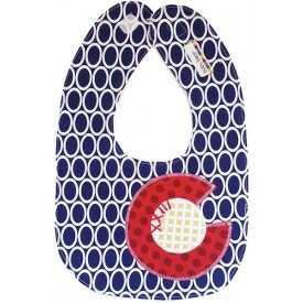 All Things Bean CO Flag Oval Bib $18