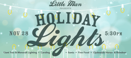 Little Man Ice Cream's Holiday Lights