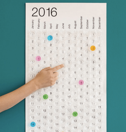 Bubble Calendar $26