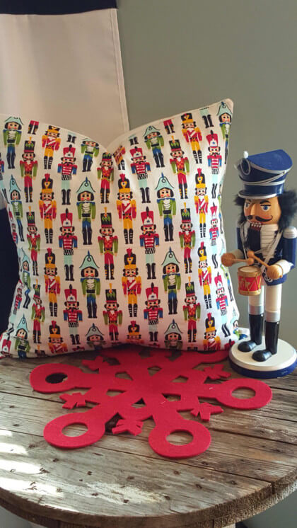 Nutcracker Pillow $30