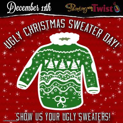 Ugly Sweater pARTy at Painting with a Twist