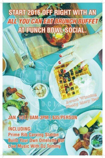 New Year's Day Brunch at Punch Bowl Social