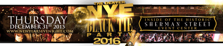 Denver New Year's Eve Black Tie Party 2016