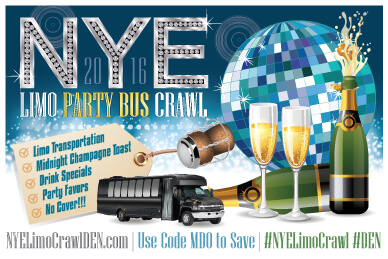  NYE Limo Bus Crawl - Denver New Year's 2016