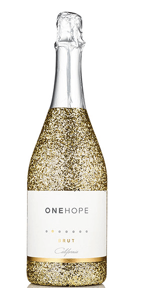 California Sparkling Brut Gold Glitter Bottle $41.30