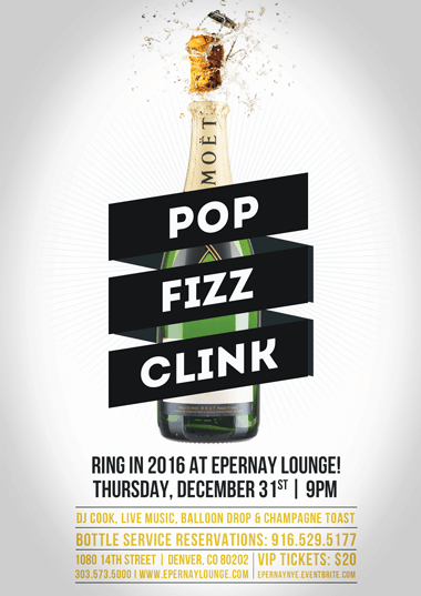  POP FIZZ CLINK! RING IN THE NEW YEAR AT EPERNAY LOUNGE