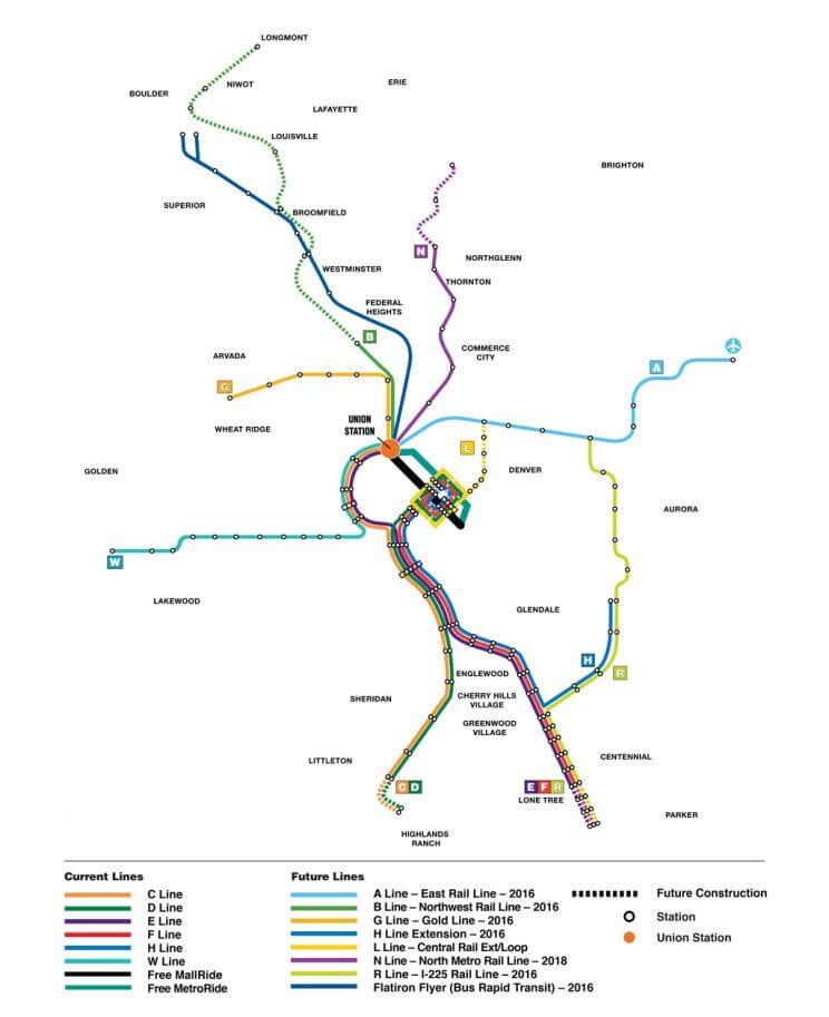 RTD's FasTracks System 2016 | The Denver Ear