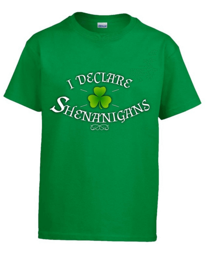 " I Declare Shenanigans" Kids T-Shirt | Amazon | The Denver Ear