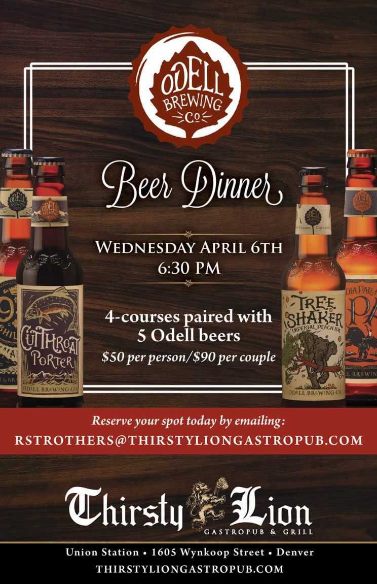 Beer Dinner Thirsty Lion Gastropub & Grill | The Denver Ear