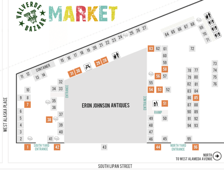 VALVERDE BAZAAR BOOTH MAP 2016 | The Denver Ear