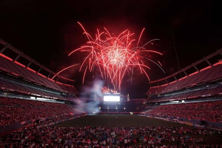 Denver Outlaws vs. Florida Launch Fireworks Match at Sports Authority Field at Mile High | The Denver Ear