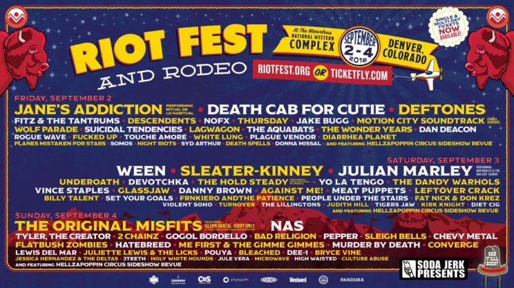 Riot Fest & Rodeo 2016 Lineup Announcement | The Denver Ear
