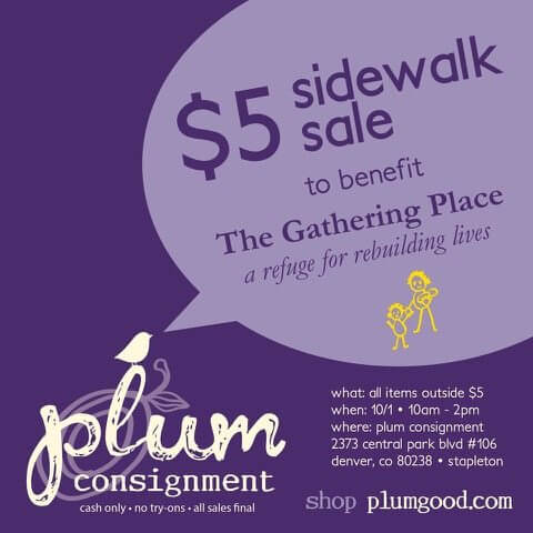 Plum Consignment | Pop-Up $5 Sidewalk Sale | The Denver Ear