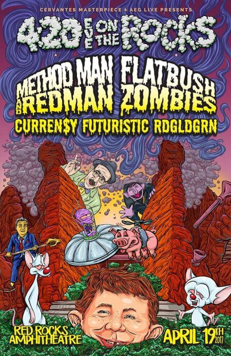 April 19th 2017 | 420 on the Rocks: Method Man & Redman, Flatbush ZOMBiES | The Denver Ear